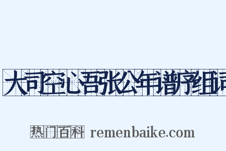 大司空心吾张公年谱序组词是什么意思的图片